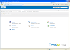 Screenshot Travelta/CMS